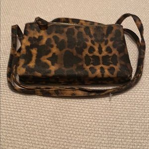 Leopard print crossbody bag